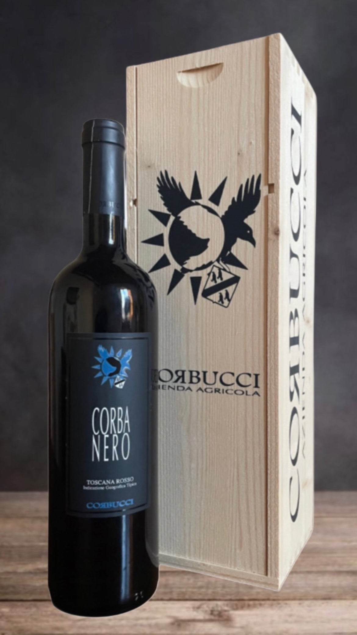 Corbucci Corba Nero 2022 – Prestige Wooden Box (1 Bottle) | Supertuscan IGT