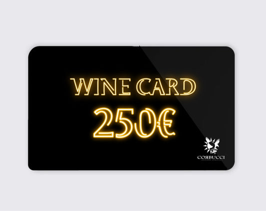 €250 Wine Card  "Flavors of San Gimignano" A generous selection for true wine lovers.