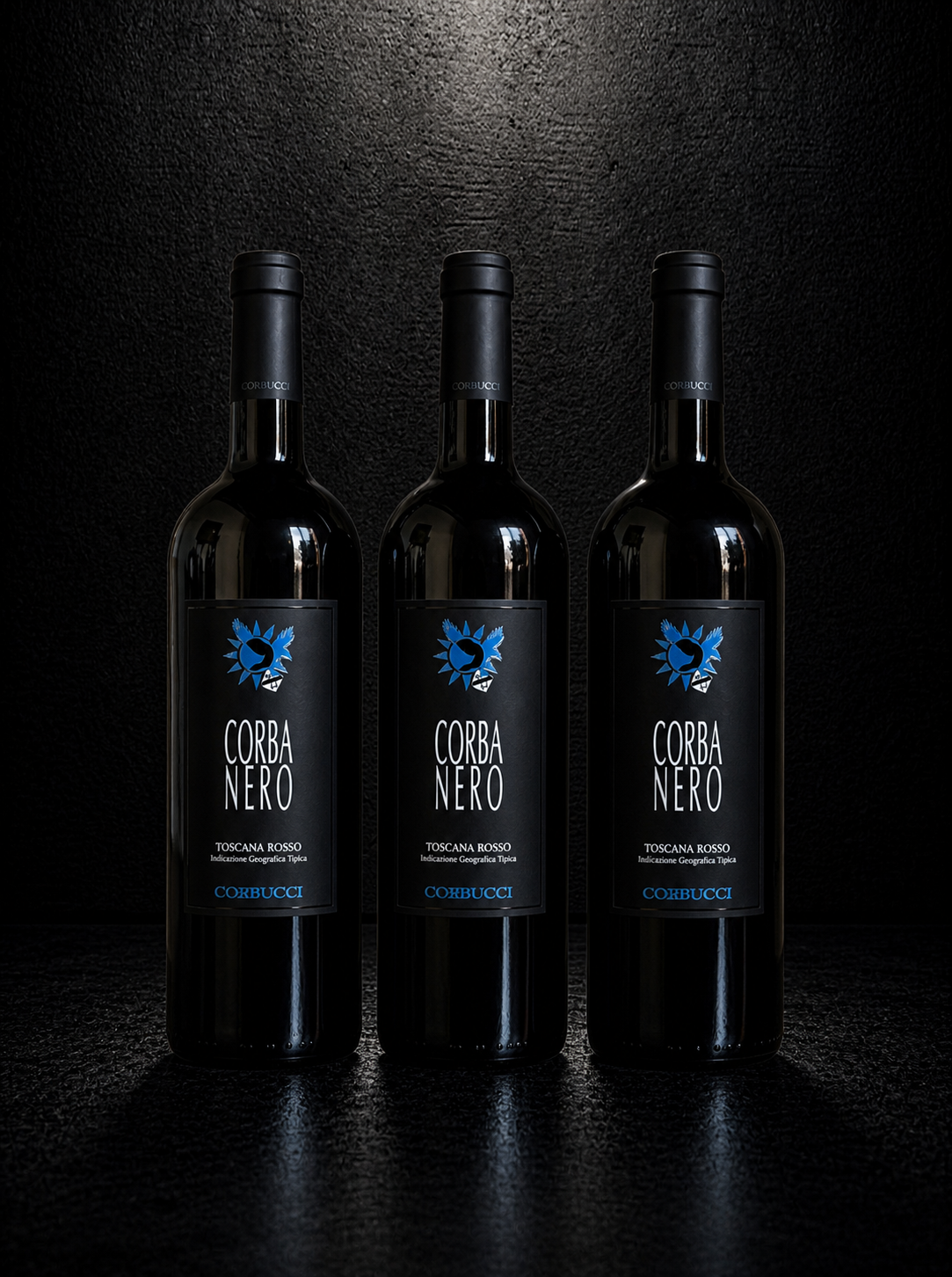 Corbucci Corba Nero – Prestige Wooden Custom Box (3 Bottles) | Supertuscan IGT
