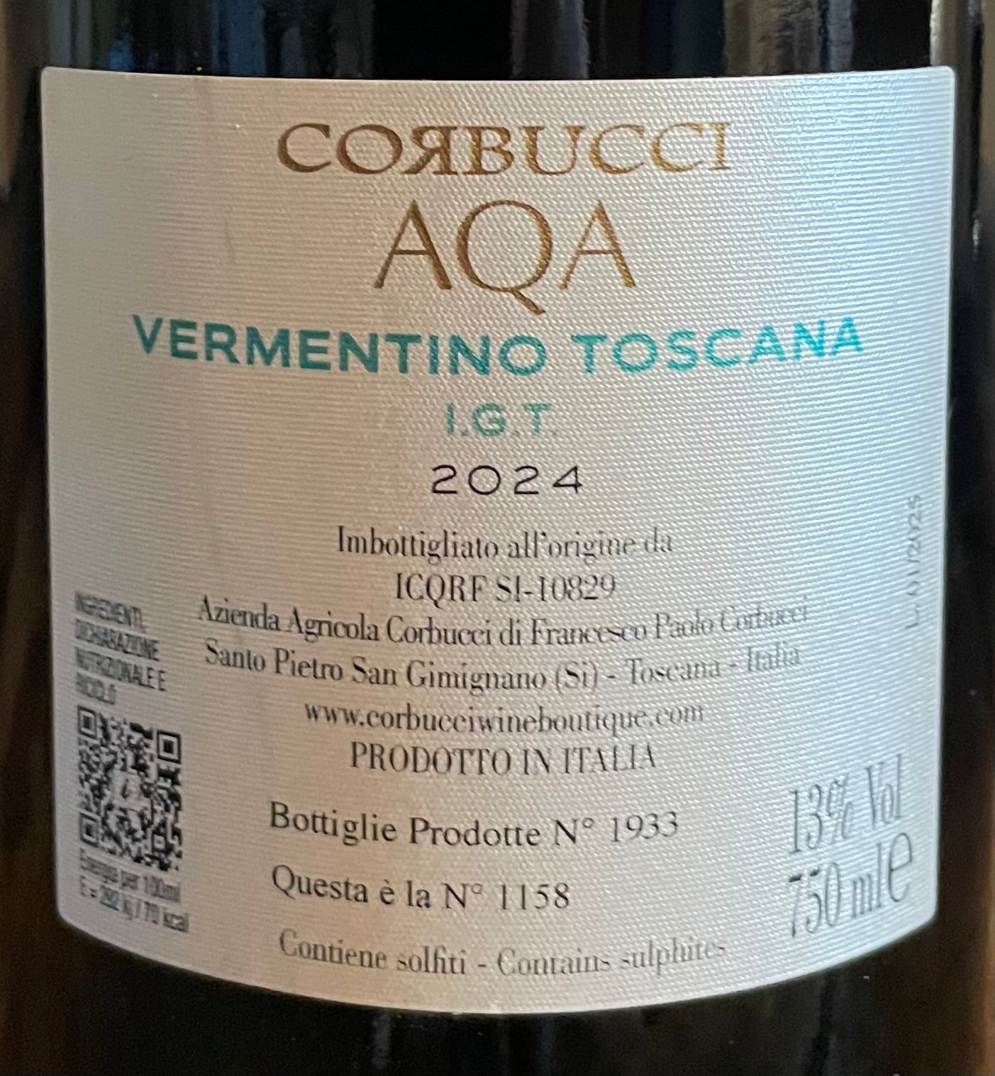 Aqa 2024 IGT Tuscan White Vermentino | Premium Tuscan Wine