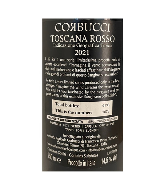 17RE Green Label 2021 | IGT Supertuscan Wine