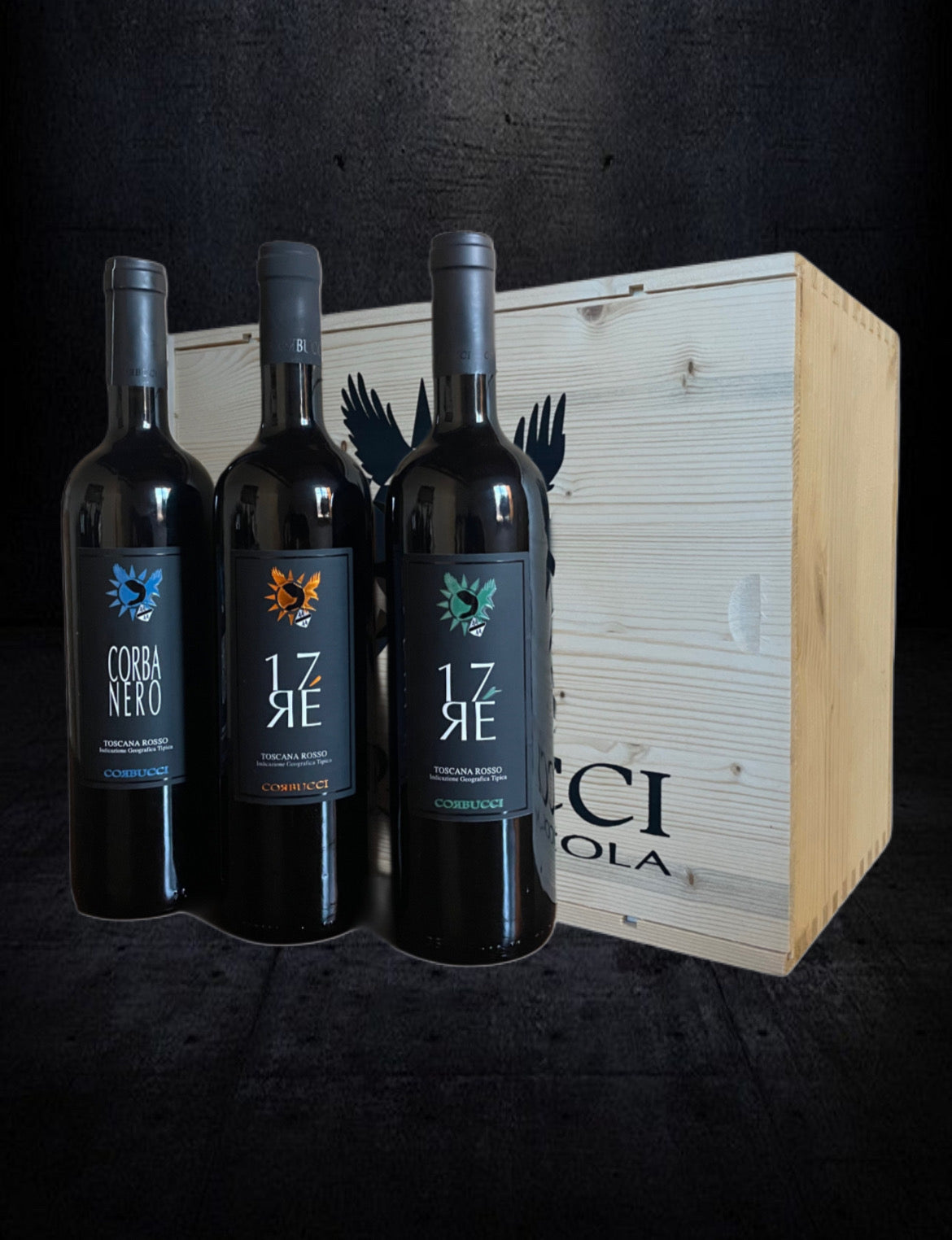 Corbucci Selezione – Prestige Wooden Custom Box (3 Bottles)
