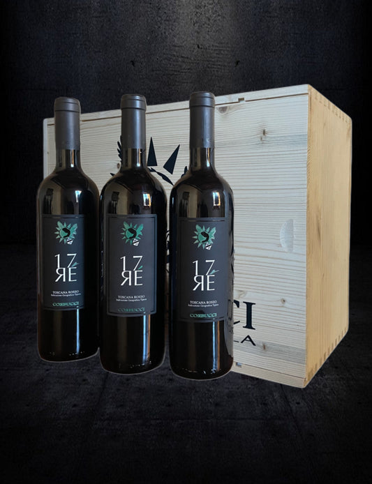 Corbucci Green Label 2021 – Prestige Wooden Custom Box (3 Bottles) | Exceptional Supertuscan
