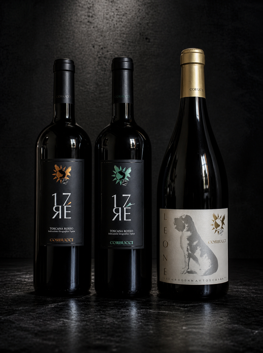 Corbucci Selezione Bianco & Supertuscan – Prestige Wooden Custom Box (3 Bottles)