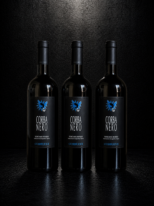 Corbucci Corba Nero – Prestige Wooden Custom Box (3 Bottles) | Supertuscan IGT