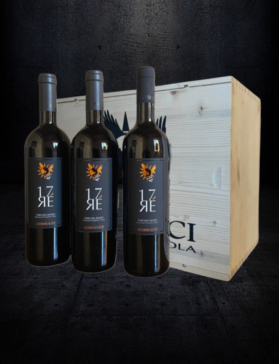 Corbucci Orange Label 2022 – Prestige Wooden Custom Box (3 Bottles)